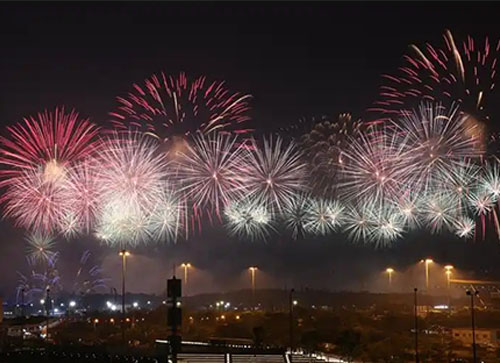 岳普湖县焰火晚会